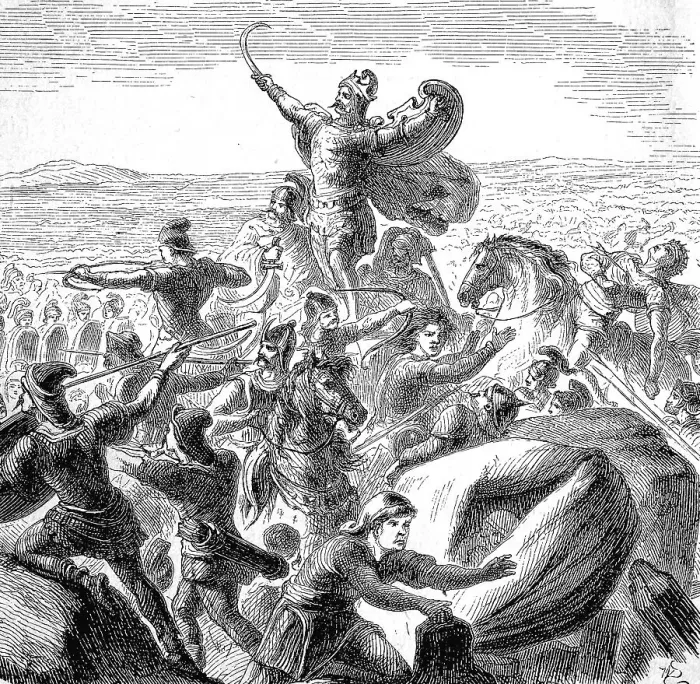 Framed Print : The Battle of the Catalaunian Plain