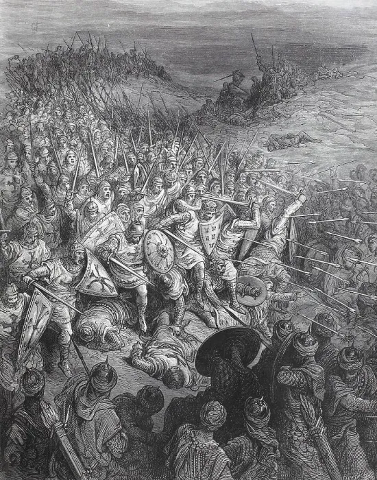 Framed Print : The Battle of Dorylaeum took place during the First Crusade on July 1