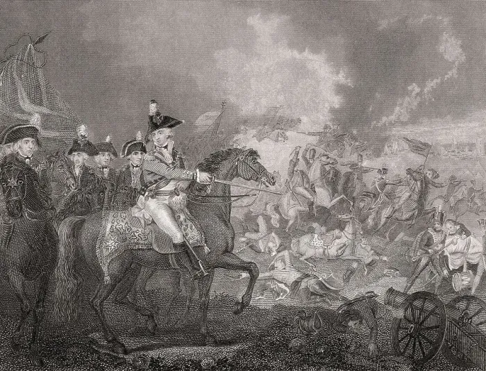 Framed Print : The Battle of Famars on 23 May 1793 during the Flanders Campaign of the War of the First Coalition