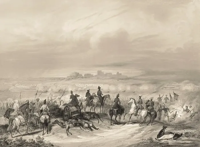 Framed Print : The Battle of Ferozeshah, First Anglo-Sikh War Framed Print : The Battle of Ferozeshah, First Anglo-Sikh War