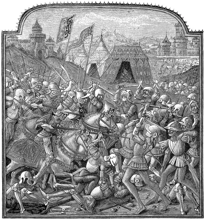 Framed Print : The Battle of Grandson, 2 March 1476