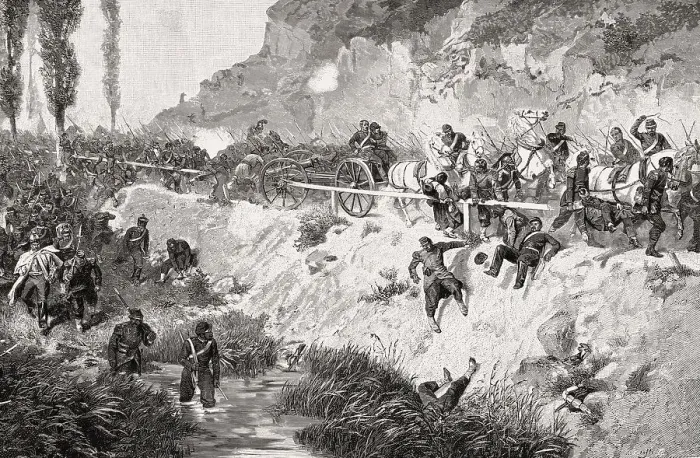 Framed Print : The Battle of Gravelotte on 18 August 1870