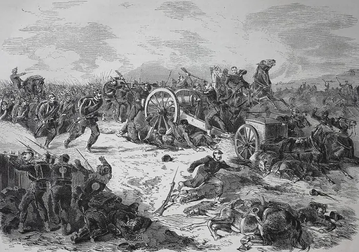 Framed Print : In the Battle of Illkirch near Strasbourg