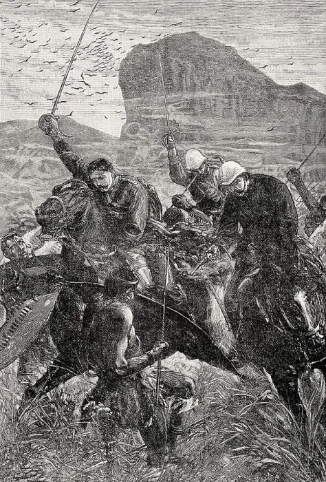 Framed Print : The Battle of Isandlwana on 22 January 1879