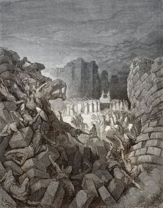 Framed Print : Battle of Jericho, Old Testament Framed Print : Battle of Jericho, Old Testament