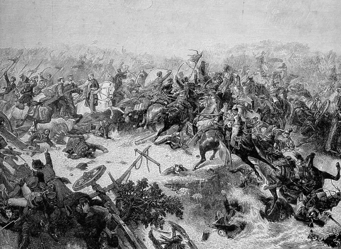 Framed Print : The Battle of Katzbach on 26 August 1813 was a battle in the Napoleonic Wars