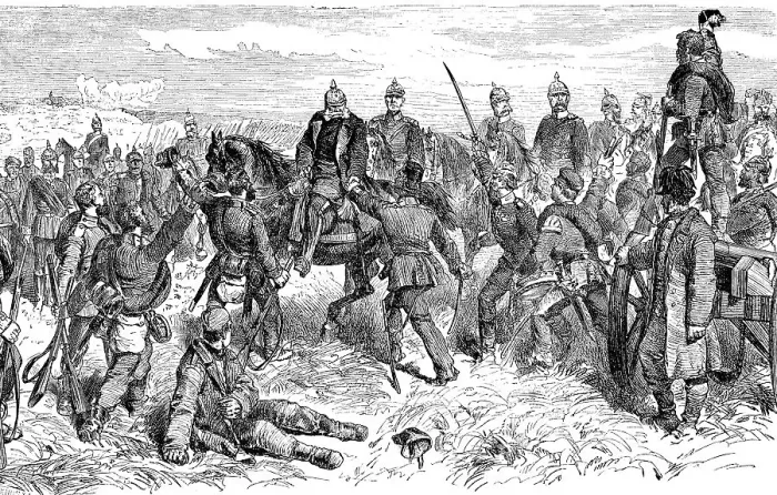 Framed Print : Battle of Koeniggraetz Framed Print : Battle of Koeniggraetz
