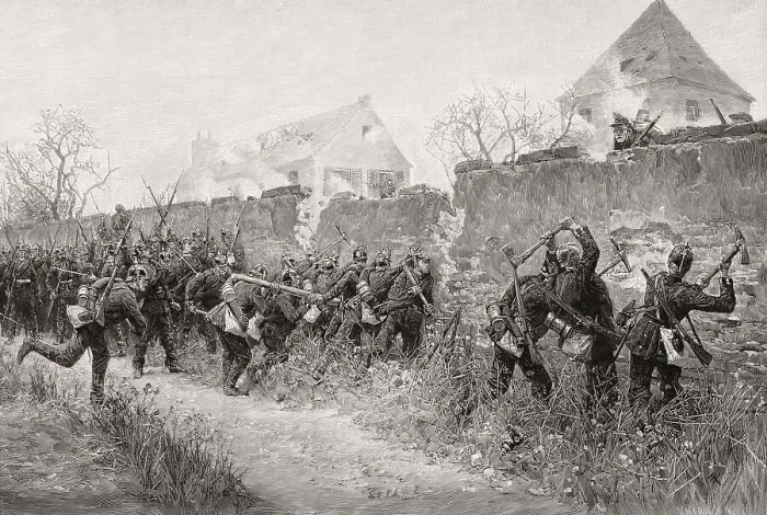 Framed Print : The Battle of Le Bourget, siege of Paris Framed Print : The Battle of Le Bourget, siege of Paris