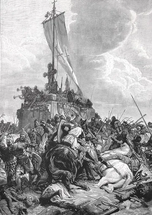 Framed Print : Ie Battle of Legnano took place on 29 May 1176 between the troops of the Holy Roman Empire led by Emperor Frederick