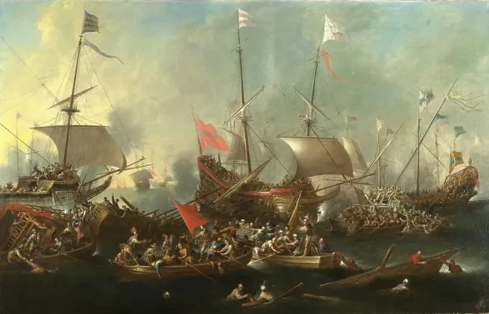 Framed Print : Battle of Lepanto, 7 October 1571 Framed Print : Battle of Lepanto, 7 October 1571