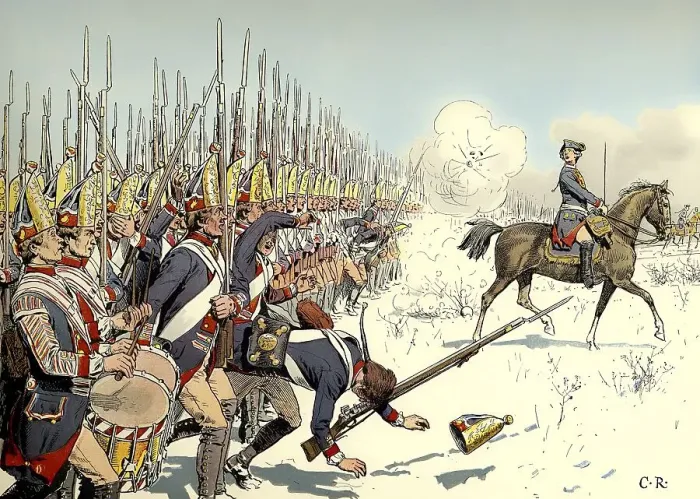 Framed Print : The Battle of Leuthen on 5 December 1757 during the Seven Years War