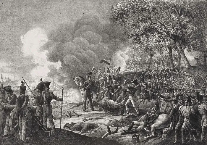 Framed Print : The Battle of Leuven, Louvain was a battle of the Ten Days Campaign during the Belgian Revolution