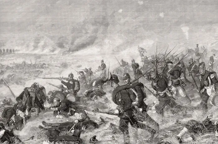 Framed Print : The Battle of Mars-La-Tour on 16 August 1870 Framed Print : The Battle of Mars-La-Tour on 16 August 1870