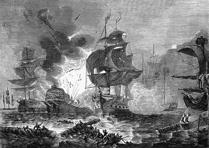 Framed Print : The Battle of the Nile Framed Print : The Battle of the Nile