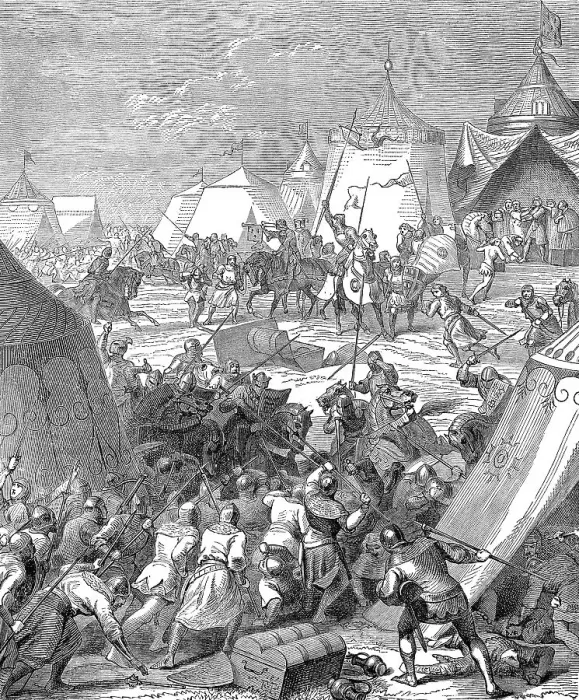 Framed Print : The Battle of Poitiers, 19 September 1356