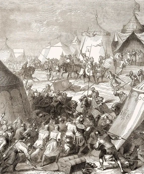 Framed Print : The Battle of Poitiers, 19 September 1356