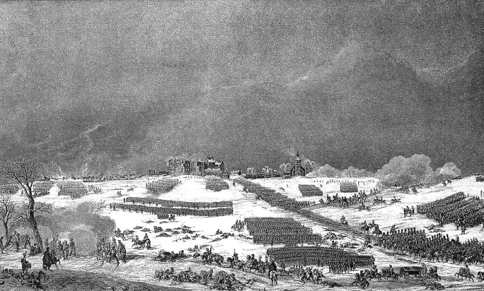 Framed Print : The Battle of Prussian Eylau was a military conflict between the Russian army under the command of Levin von Bennigsen
