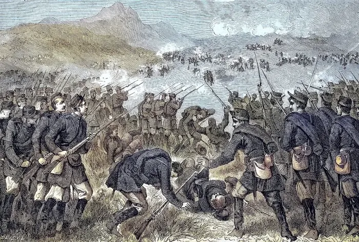 Framed Print : Battle between Russians and Turks in the Lomthale Framed Print : Battle between Russians and Turks in the Lomthale