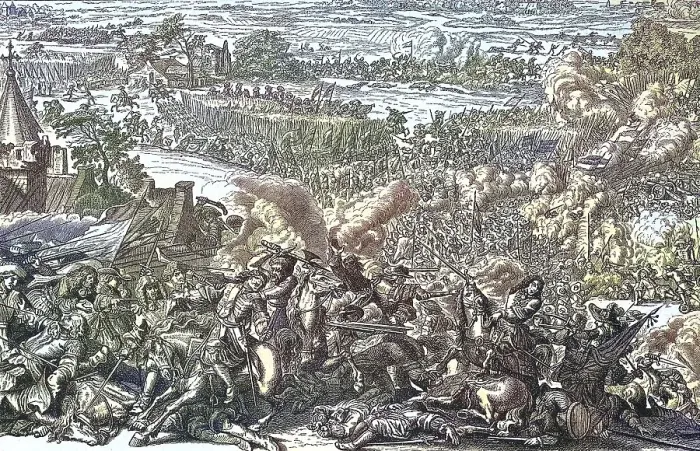 Framed Print : Battle of Seneffe 1674 between French troops on one side and imperial units Framed Print : Battle of Seneffe 1674 between French troops on one side and imperial units