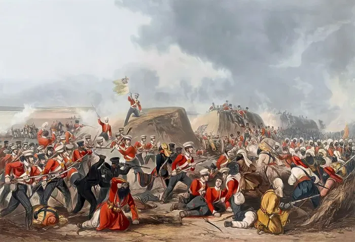 Framed Print : The Battle of Sobraon, First Anglo-Sikh War