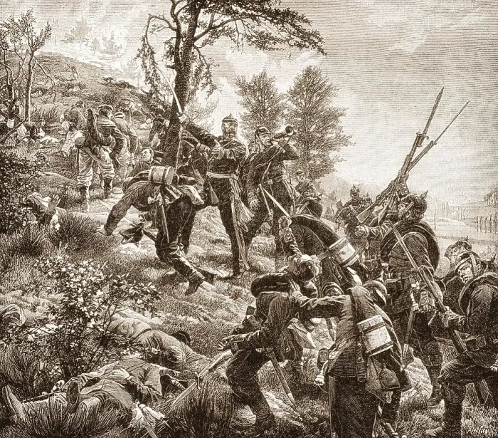 Framed Print : Battle of Spicheren or Battle of Forbach Framed Print : Battle of Spicheren or Battle of Forbach