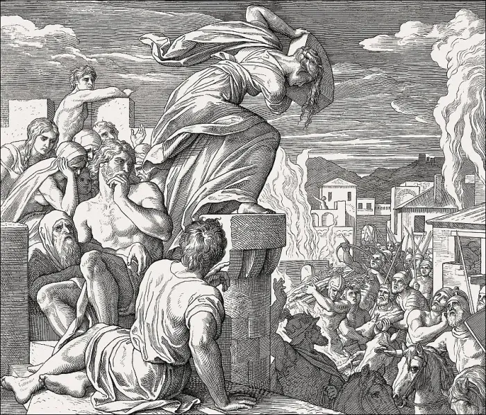 Framed Print : Battle of Thebaz, Death of Abimelech Framed Print : Battle of Thebaz, Death of Abimelech