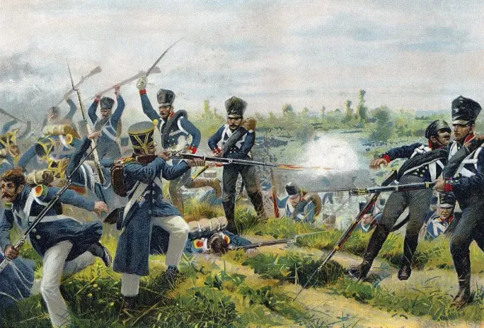 Framed Print : The Battle of Wartenburg, October 3 Framed Print : The Battle of Wartenburg, October 3