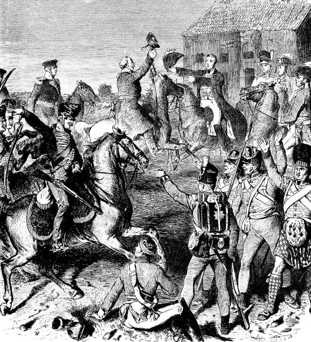 Framed Print : Battle of Waterloo or Belle-Alliance 1815 Framed Print : Battle of Waterloo or Belle-Alliance 1815