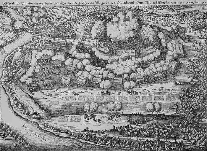 Framed Print : The Battle of Wimpfen on 6 May 1622 was an important battle in the first phase of the Thirty Years War Framed Print : The Battle of Wimpfen on 6 May 1622 was an important battle in the first phase of the Thirty Years War