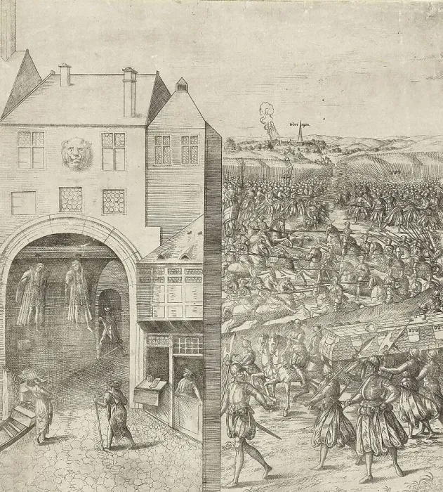 Framed Print : Battle of Worringen, on 5 June 1288