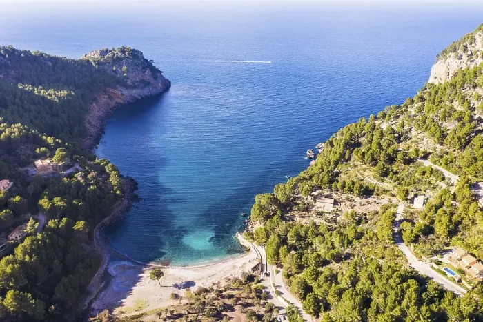 Framed Print : Bay Cala Tuent, Serra de Tramuntana