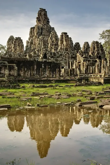 Framed Print : Bayon, Angkor Wat complex, Siem Reap