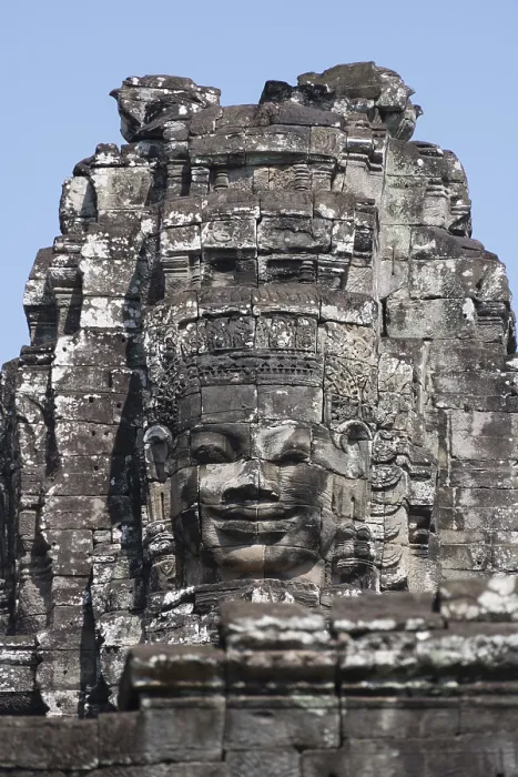 Framed Print : Bayon temple complex in the Ankor Wat area Cambodia
