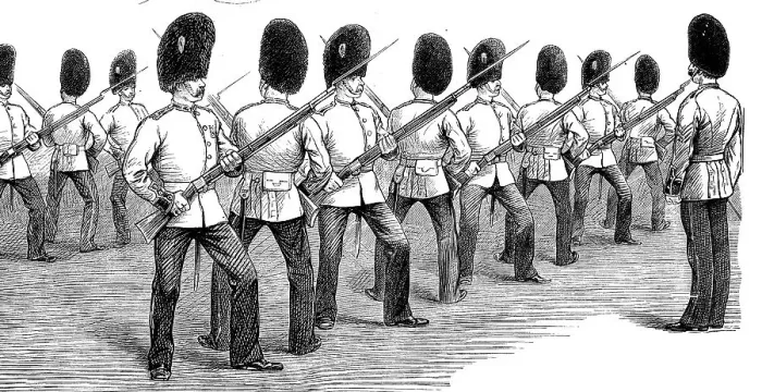 Framed Print : Bayonet exercise at the Albert Hall
