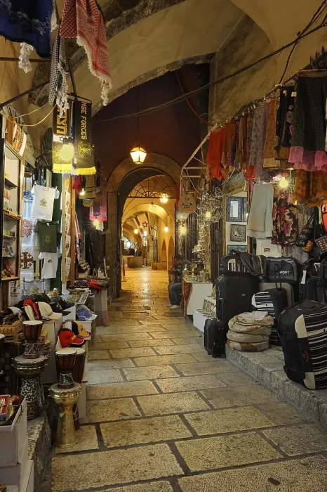 Framed Print : Bazaar alley between the Arab quarter Framed Print : Bazaar alley between the Arab quarter