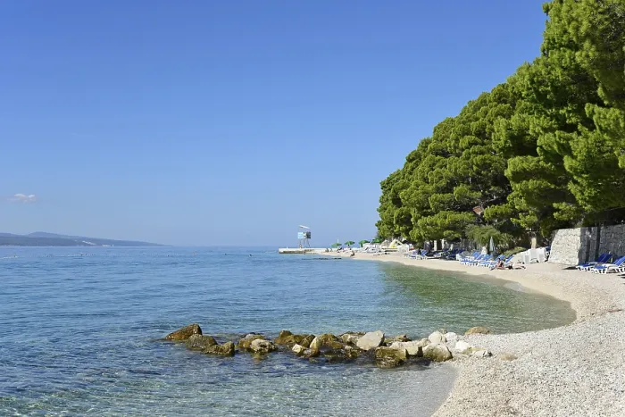 Framed Print : Beach between Brela and Baska Voda