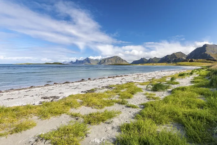 Framed Print : Beach of Fredvang, Lofoten, Nordland Framed Print : Beach of Fredvang, Lofoten, Nordland