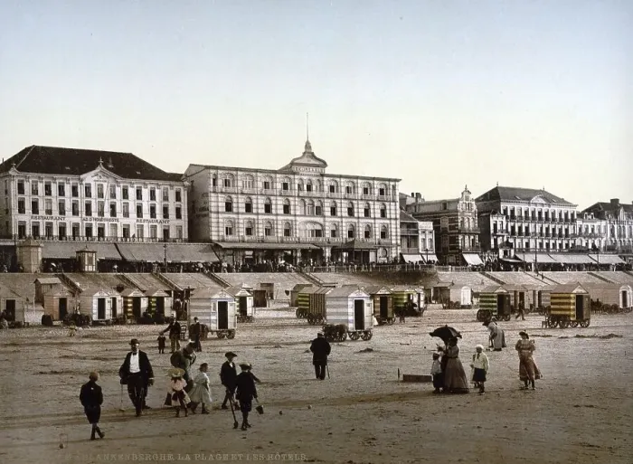 Framed Print : The beach and the hotels, Blankenberge Framed Print : The beach and the hotels, Blankenberge