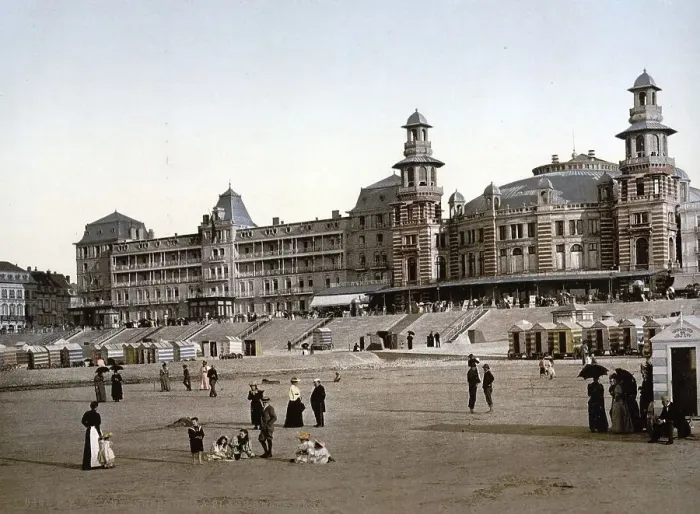 Framed Print : The beach and Kursaal, Blankenberghe