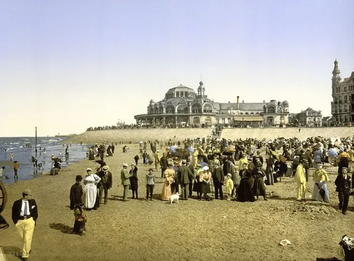 Framed Print : The beach of the Kursaal, Ostend