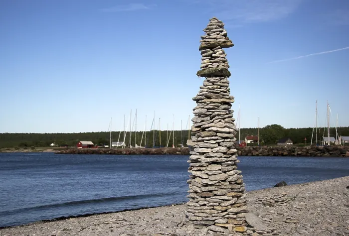 Framed Print : On the beach of Lickehamn, Gotland, Sweden