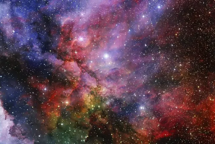 Framed Print : Beautiful galaxy somewhere in deep space
