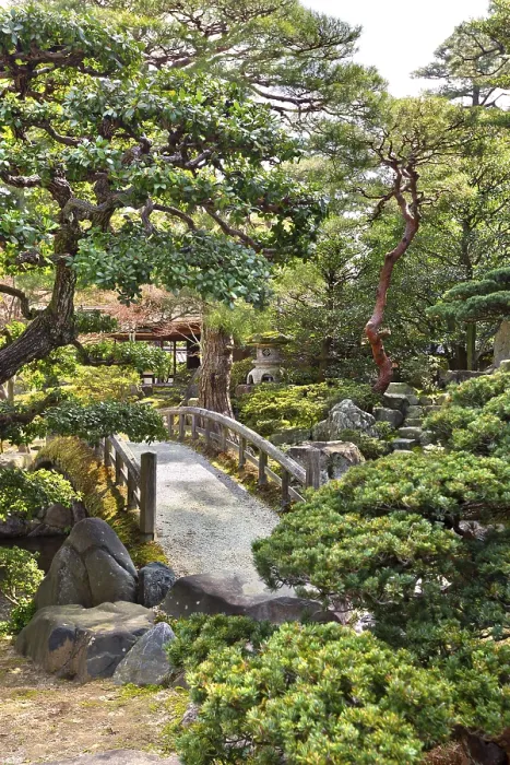 Framed Print : Beautiful Japanese garden in the Kyoto Imperial Palace