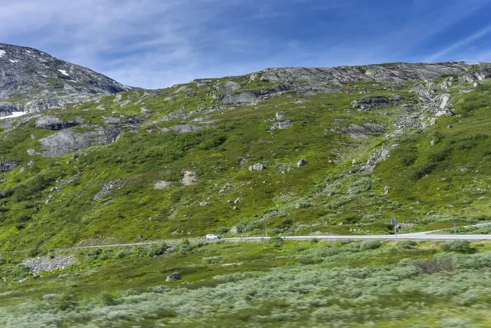 Framed Print : Beautiful mountain landscape in the Strynefjell in Norway in summertime