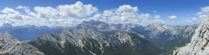 Framed Print : Beautiful mountain panorama in the Italian Dolomites Framed Print : Beautiful mountain panorama in the Italian Dolomites