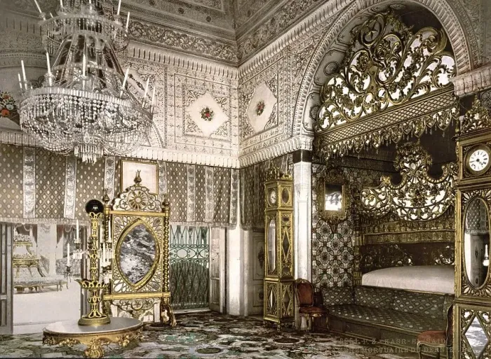 Framed Print : Bedchamber of the late Bey of Tunis