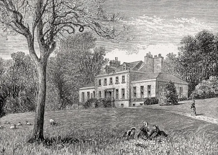 Framed Print : Beechwood House, Edinburgh, Scotland, 19th century Framed Print : Beechwood House, Edinburgh, Scotland, 19th century