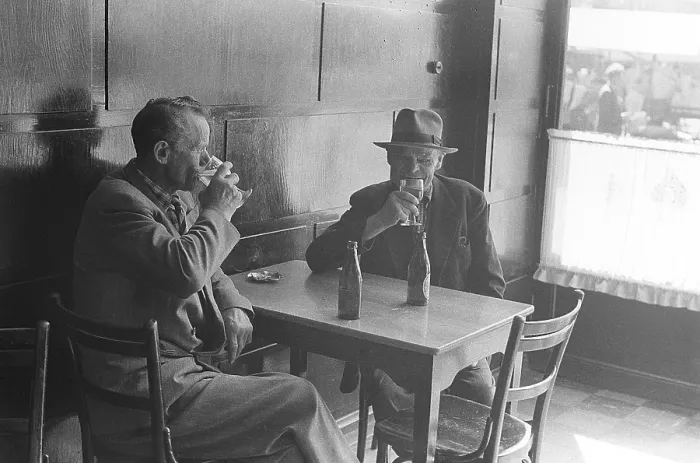 Framed Print : Beer cafe in Stockholm in 1954