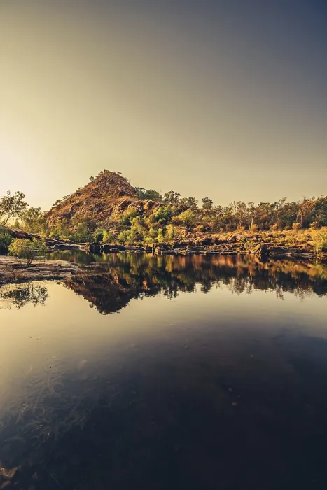 Framed Print : Bell Gorge, The Kimberleys, sunrise in the outback