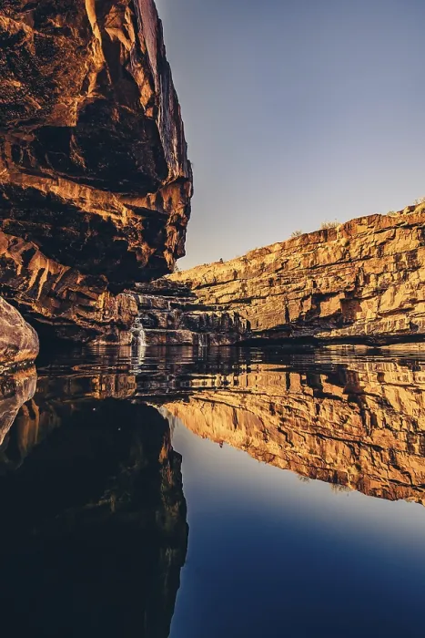 Framed Print : Bell Gorge waterfall, a body of water in north-west Australia in the Kimberley